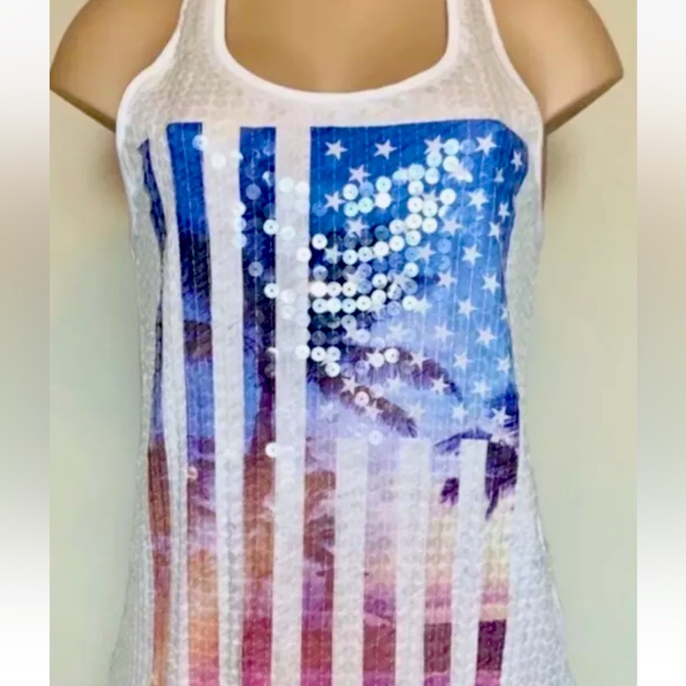 Victoria Secret PINK Patriotic Tank Size Small